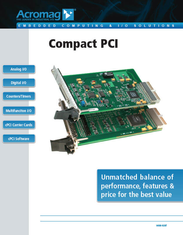 Compact PCI Product Brochure Compact PCI Product Brochure
